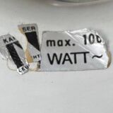 Red German table lamp mid-century 6786 by Christian Dell for Kaiser Idell, 1960s