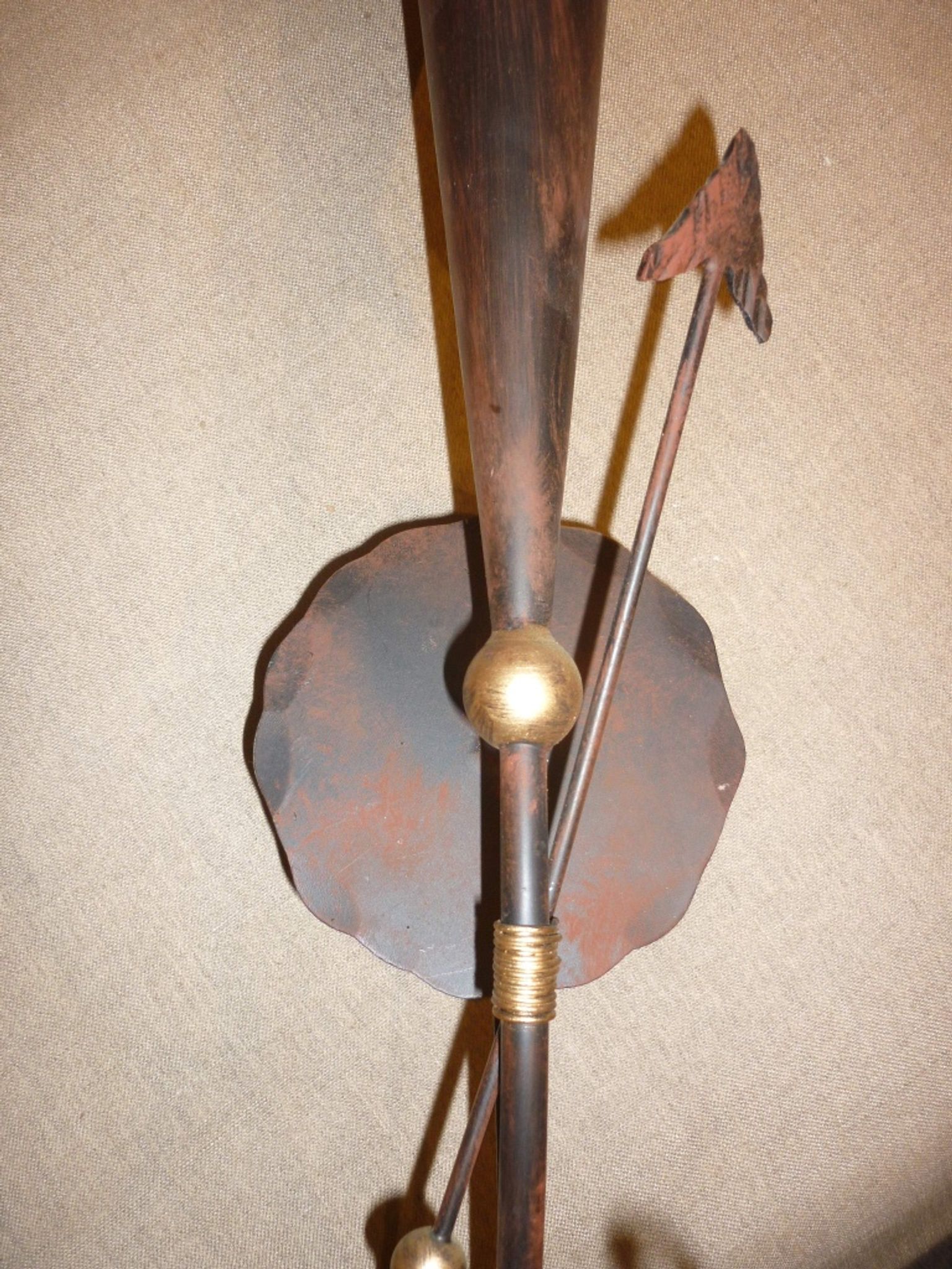 Wall lamp in iron