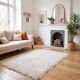 Tapis marocain blanc (200×300 cm)