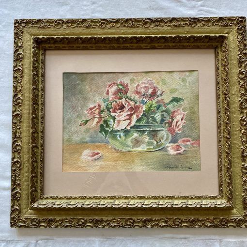 Watercolor bouquet of roses