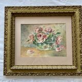 Watercolor bouquet of roses