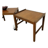 Paire de tables basses scandinaves
