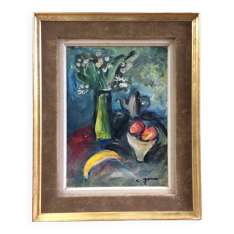 Painting “Still life with lilies of the valley” signed