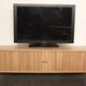 Scandinavian solid oak TV cabinet