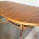 Baumann vintage 1970 oval table, stamped NF