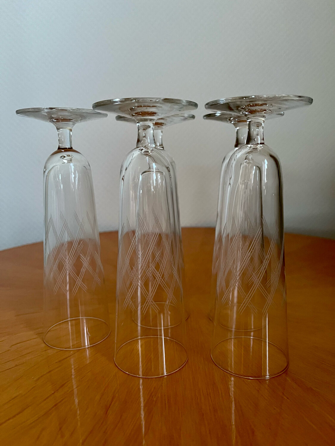 Vintage champagne flutes 1960