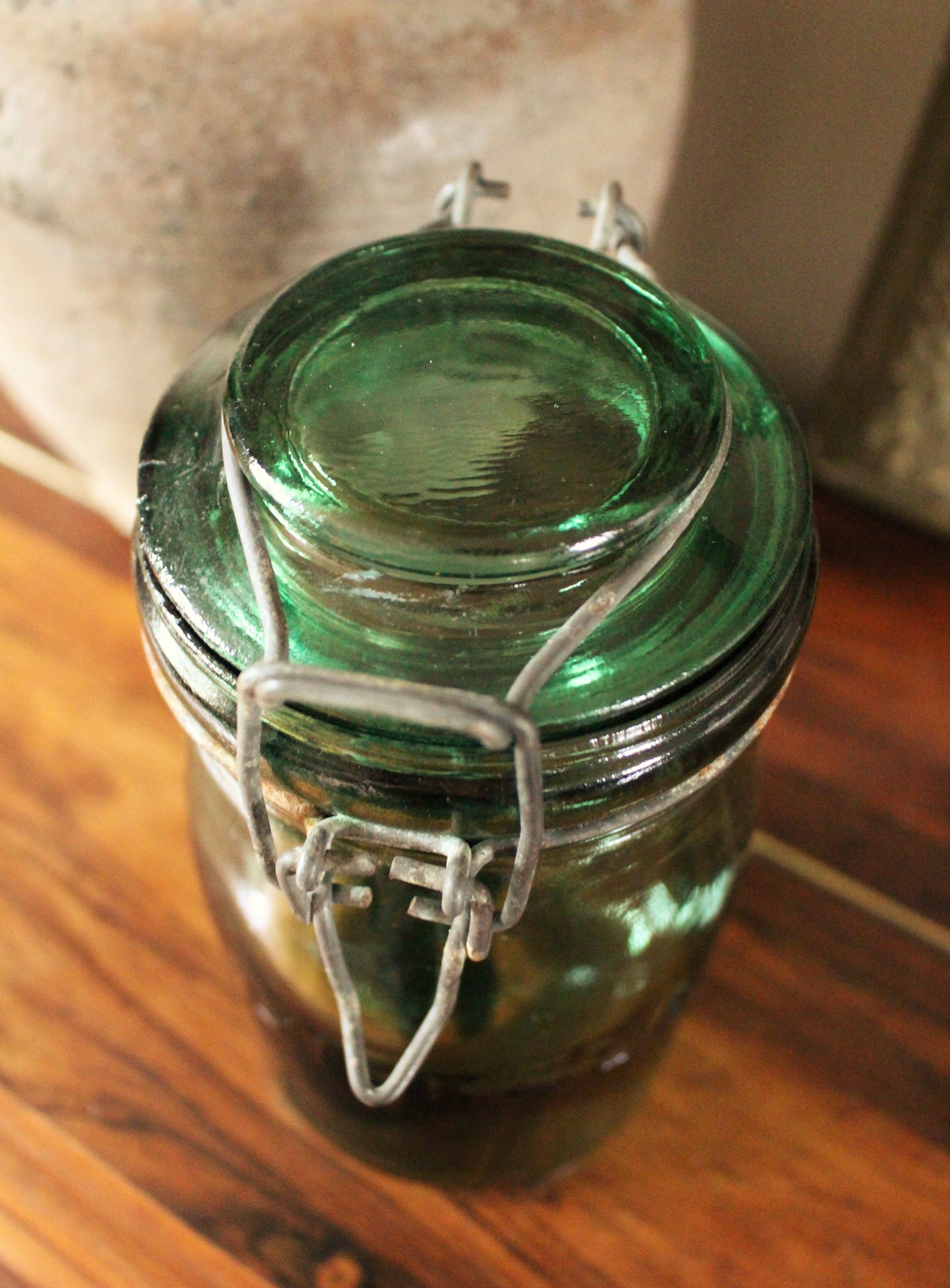 Ideal Green Glass Jar 1L