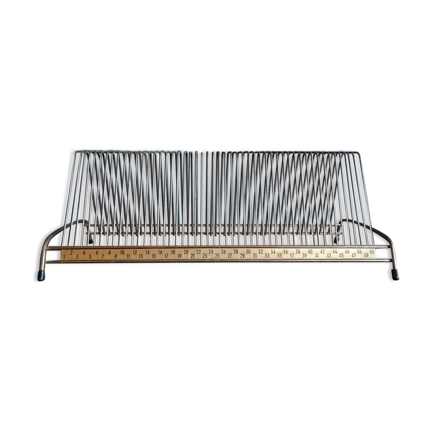 Vintage brass vinyl holder 50s