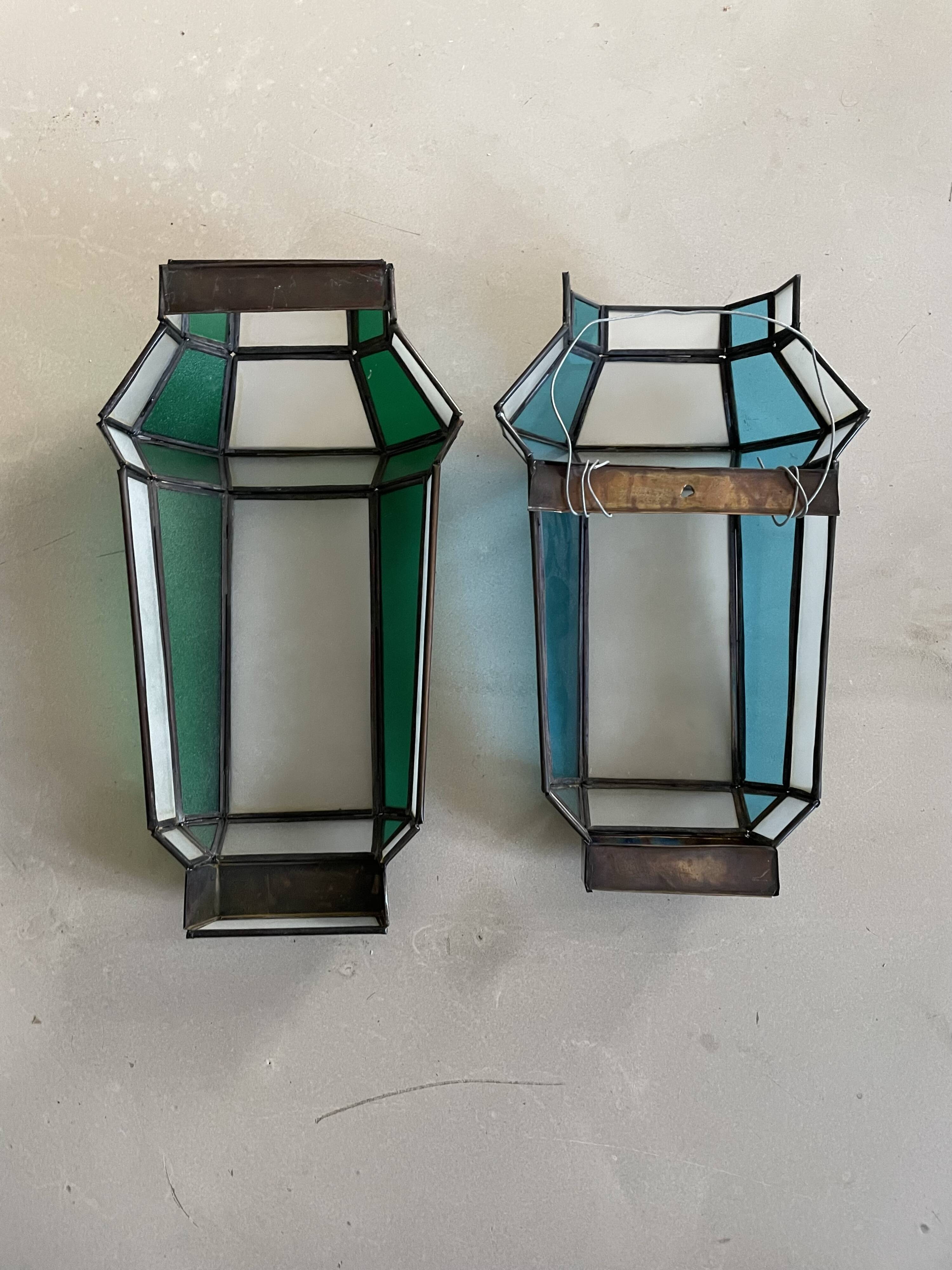 Set of 2 oriental wall lights