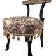 Napoleon III voyeuristic chair, blackened wood