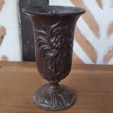 Art deco cast iron vase