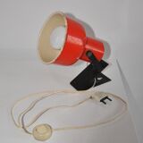 Red clamp lamp