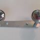 Chrome wall coat rack 70s