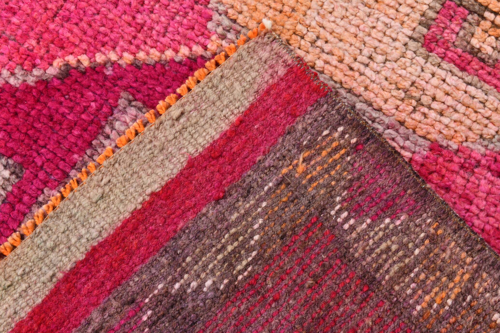 3x10 pink red turkish vintage runner rug, 101x323cm sk 18180 free shipping