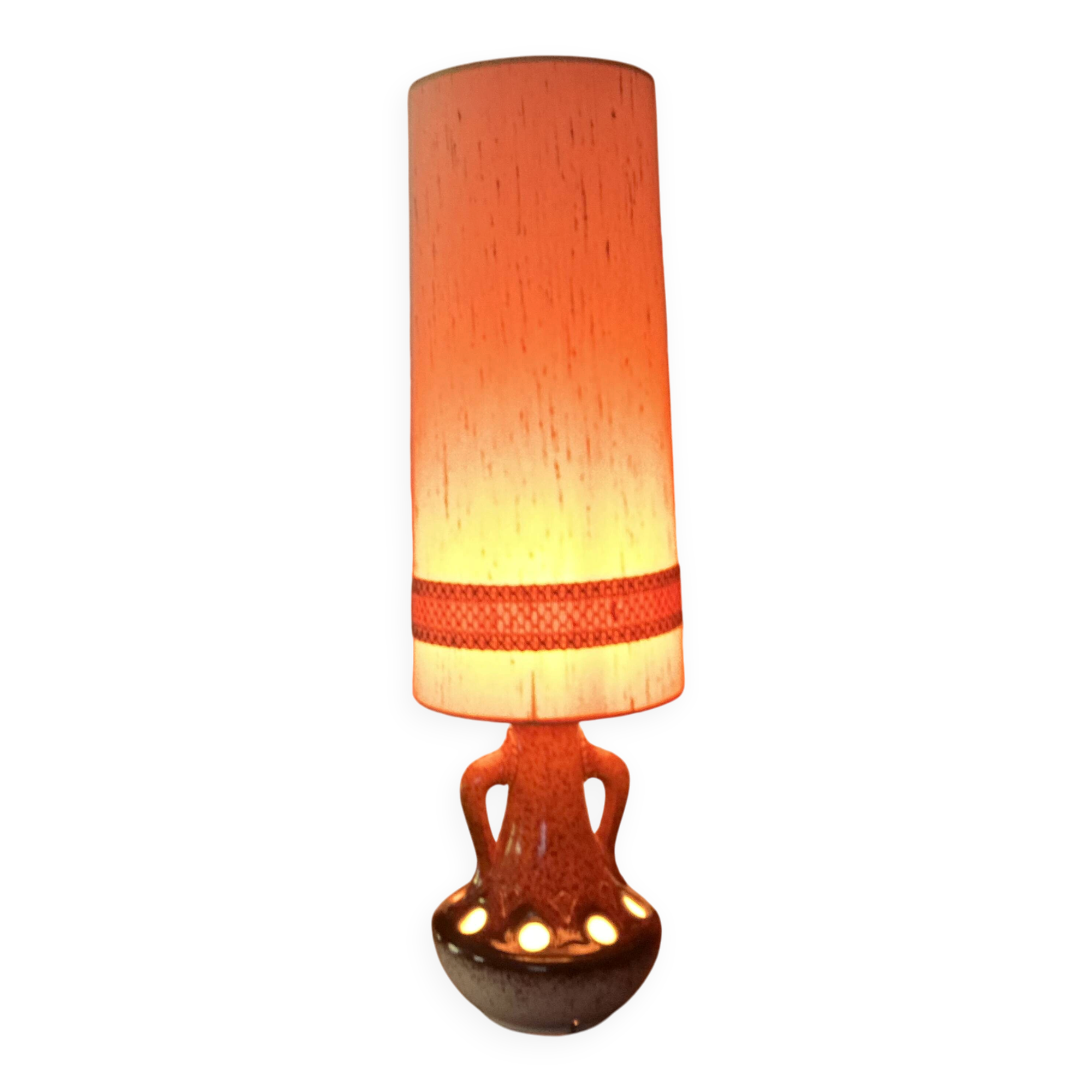 Lampe de sol vintage en céramique