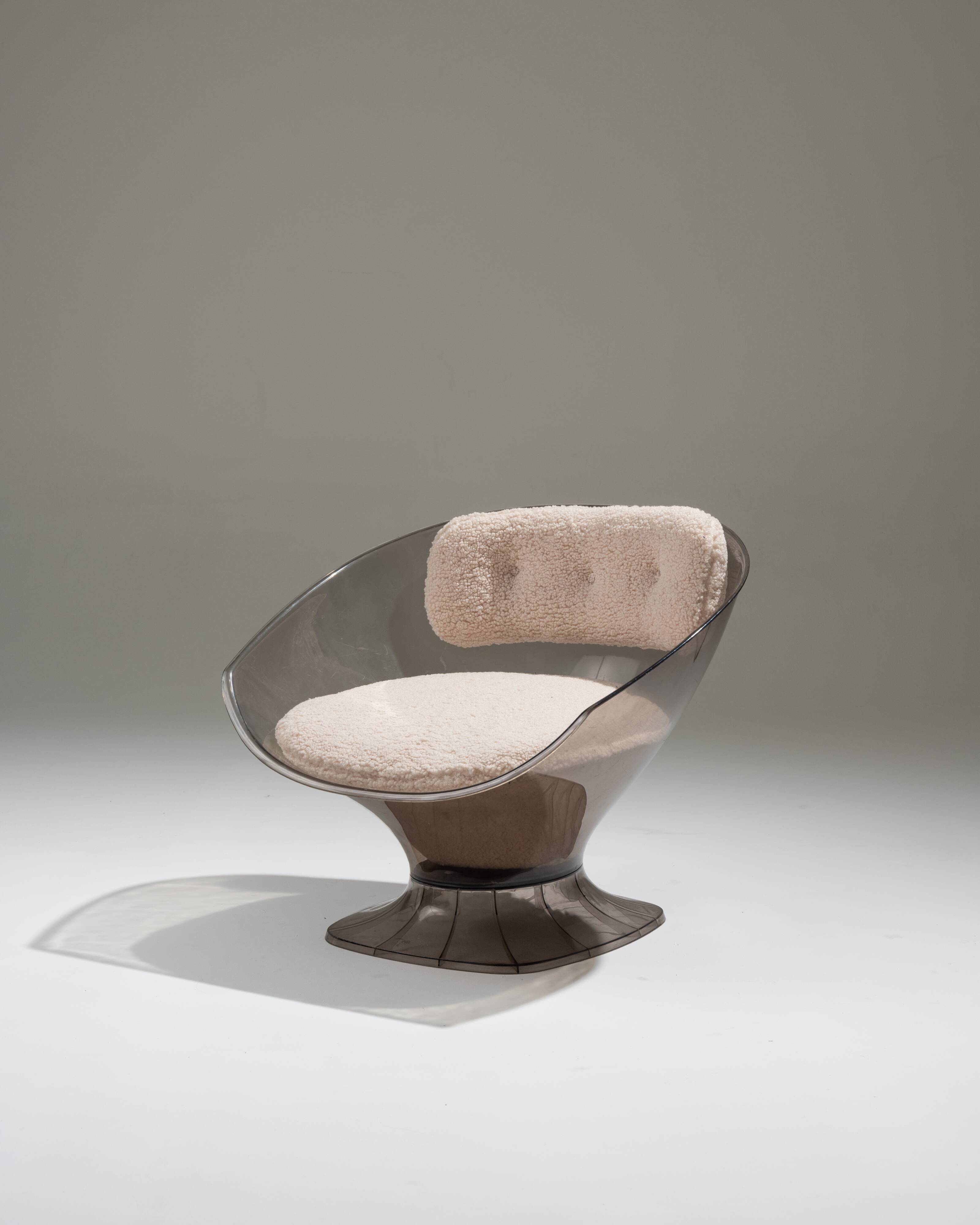 Pair of raphael raffel lounge chairs, 1980s