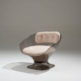 Pair of raphael raffel lounge chairs, 1980s