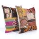 Set of 2 vintage kilim cushion covers 51x51 cm