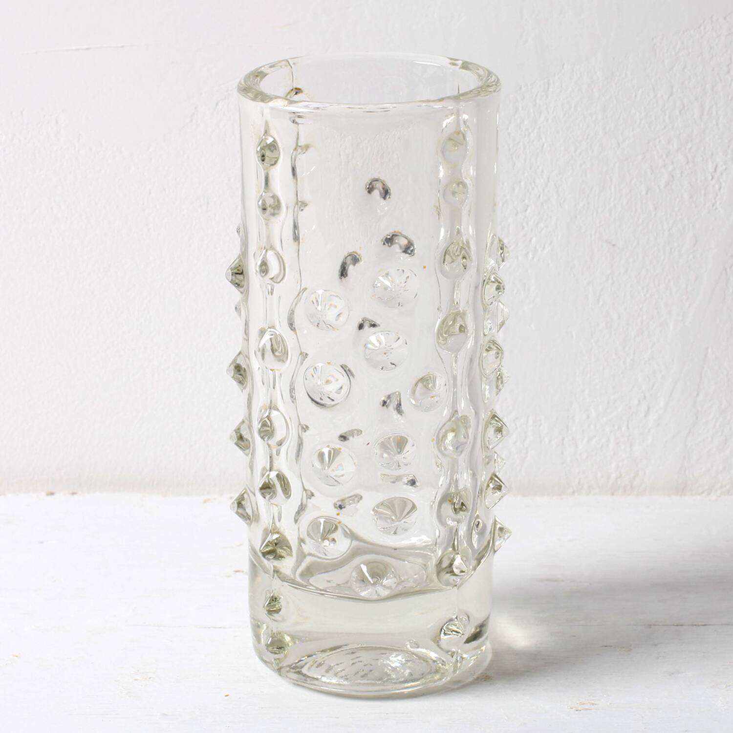 Mid-Century Spiky Glass Vase by Pavel Panek, Czech Republic / 1971