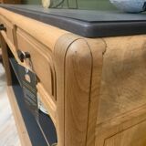 Walnut and black sideboard
