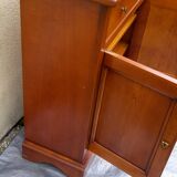 Meuble d'entrée en merisier porte et tiroirs H 83 cm
