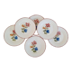 Flat faience plates from Saint-Amand Ceranord vintage maïté model