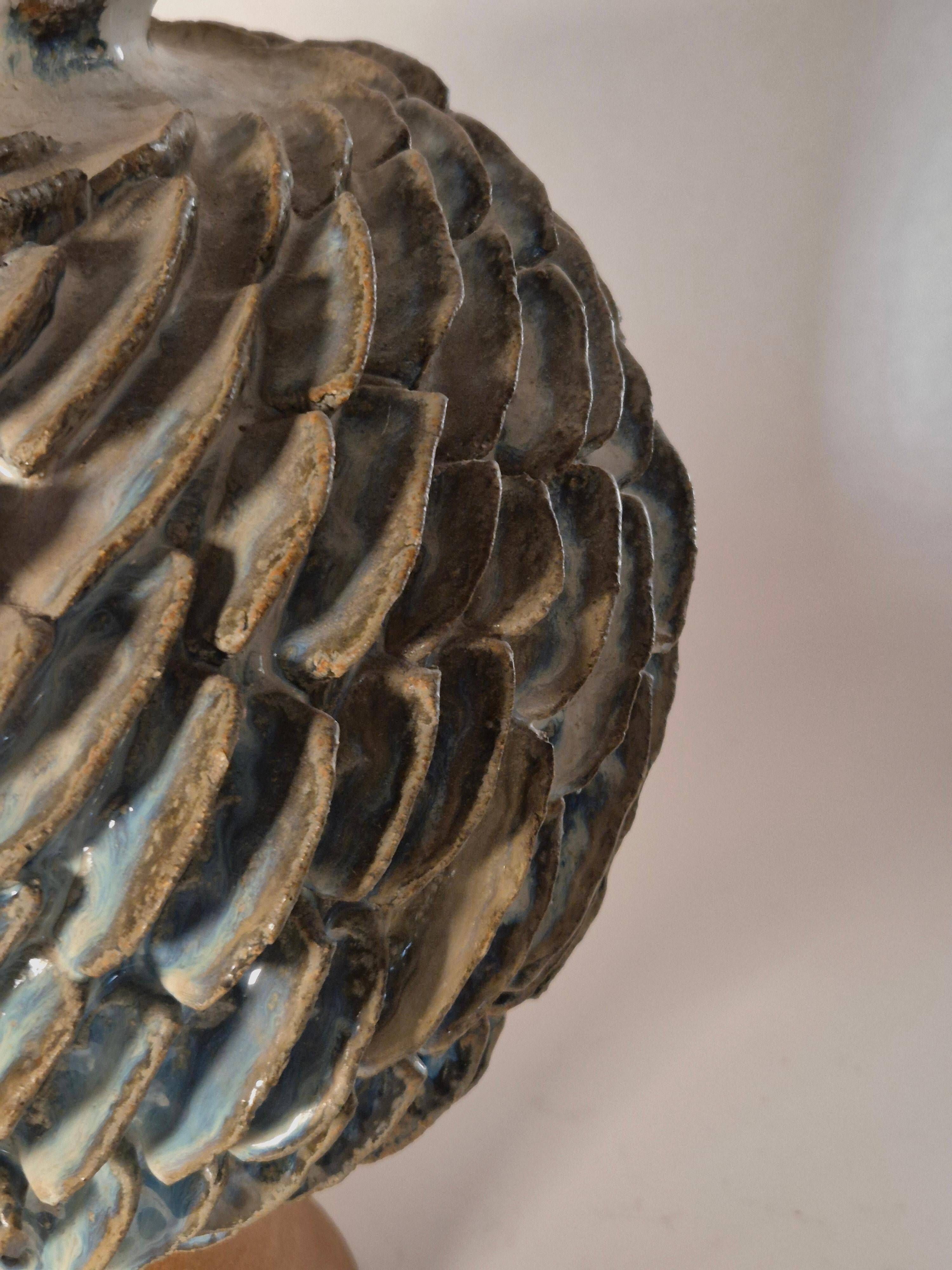 Large modern Scandinavian vase in ceramic / stoneware by Josef Simon, Sweden, 1960s.