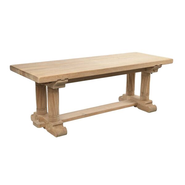Table haute en bois brut
