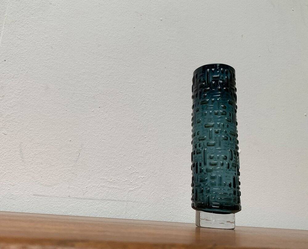 Brutalist Glass Bulb Vase Mid-Century Model F231 by Emil Funke for Gral