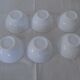 6 white bowls with arcopal twists france