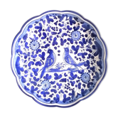 Earthenware bird dish from Deruta, Italy