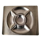 Stainless steel tray for aperitif