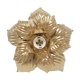 Applique fleur dorée