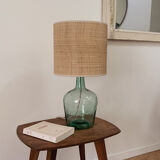 Lampe dame jeanne et rabane