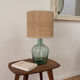 Lampe dame jeanne et rabane
