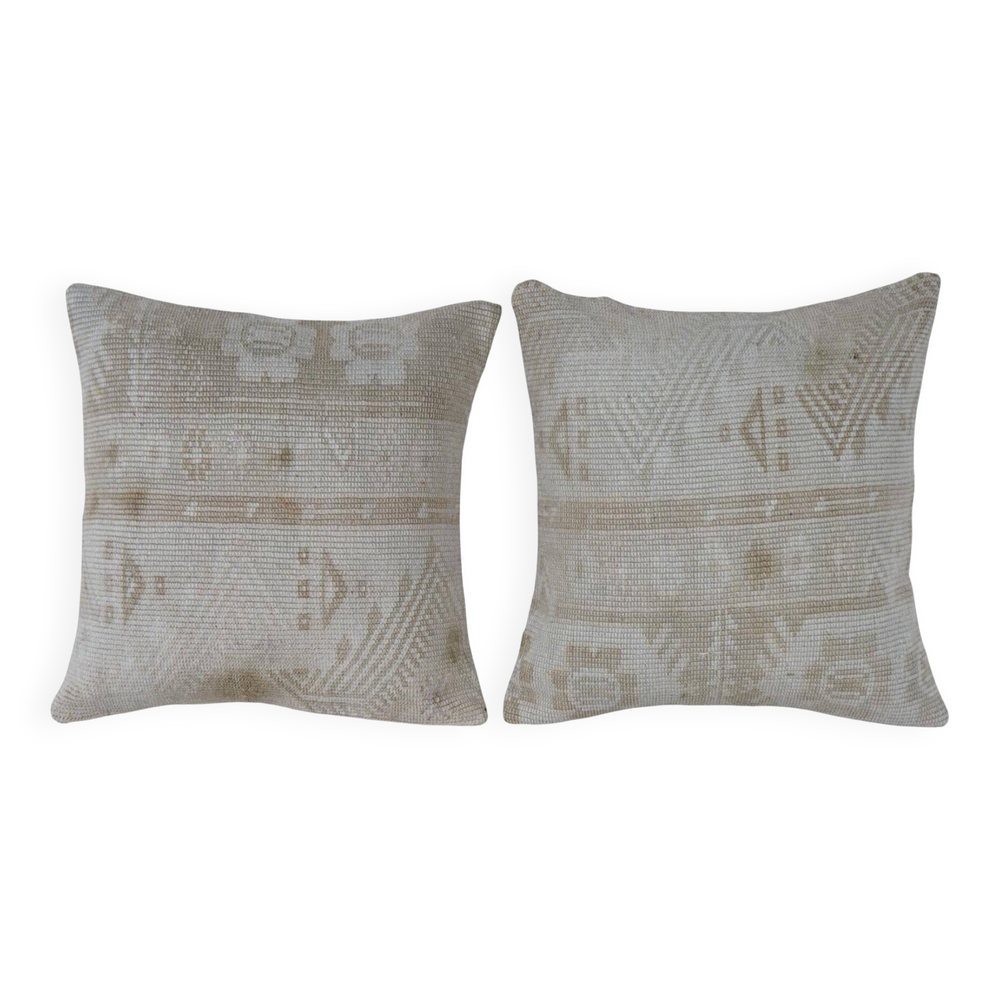 Set of 2 vintage Turkish cushion covers 41x41 cm