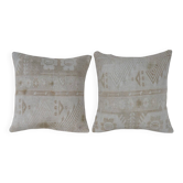 Set of 2 vintage Turkish cushion covers 41x41 cm