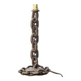 Chain link lamp base, 1950s