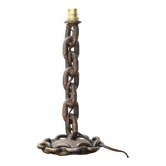 Chain link lamp base, 1950s