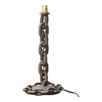 Chain link lamp base, 1950s