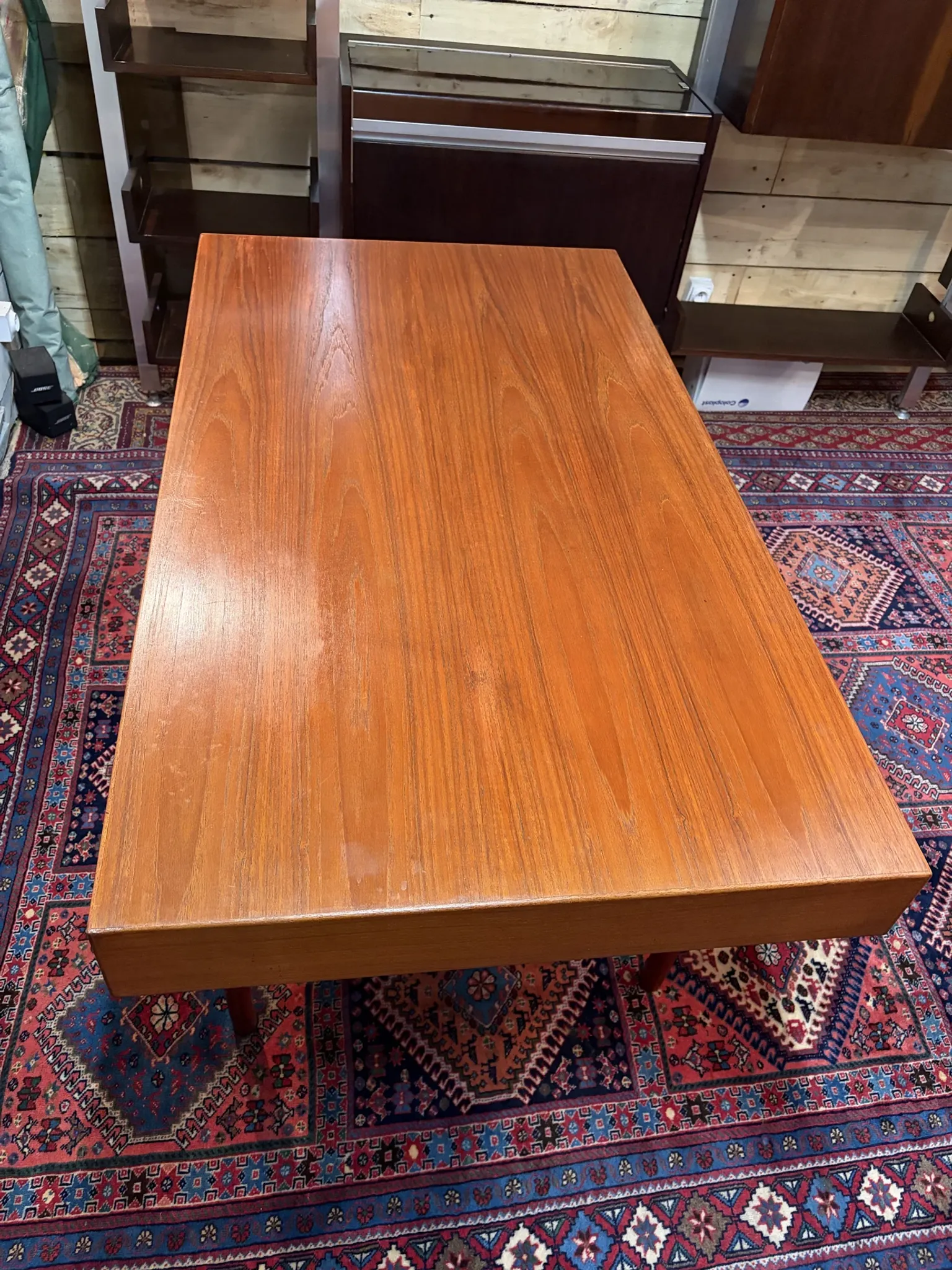Teak desk design by Nanna Ditzel and Ed Soren Willadsen, 1955.