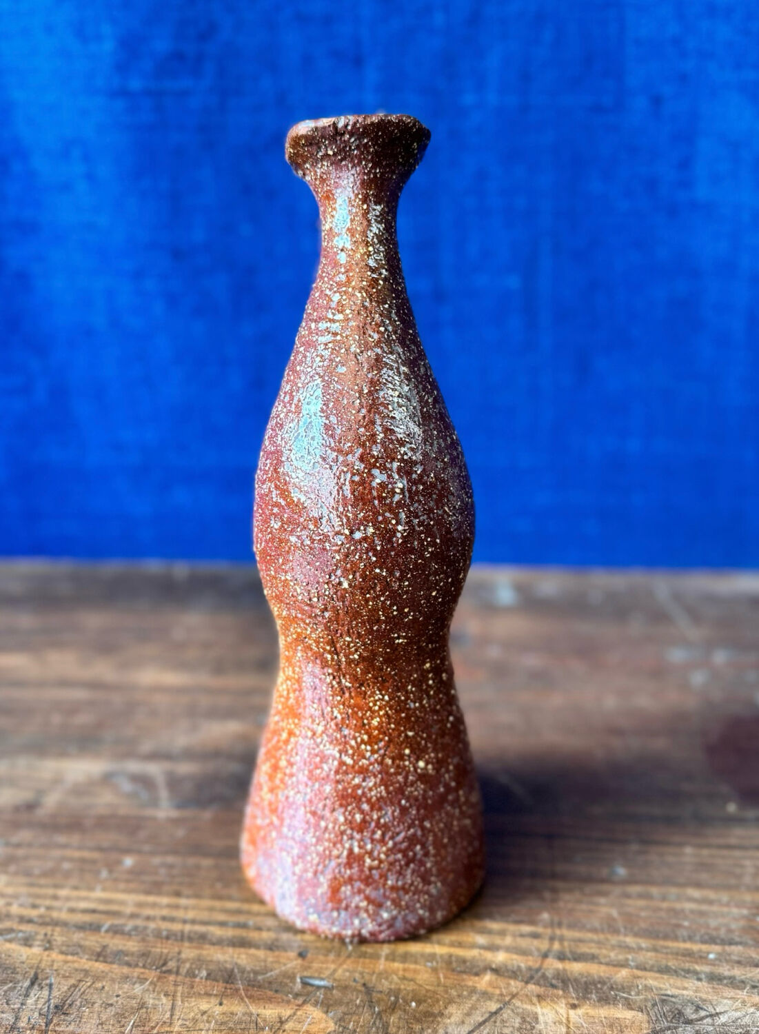 Amazing glazed terracotta jug – 1960s