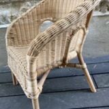 Children's rattan armchair