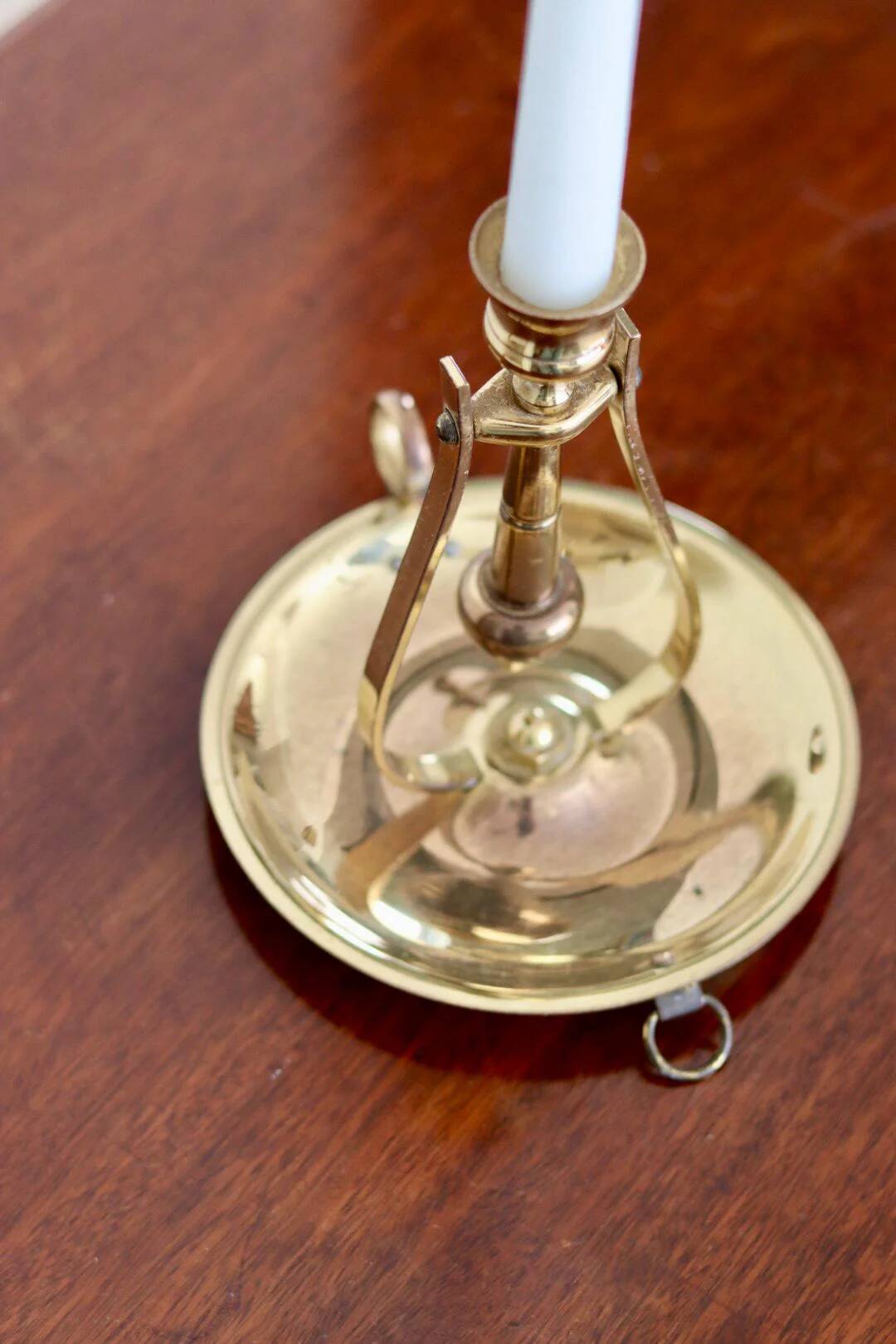 Swedish brass candlestick