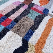 Authentic Moroccan wool rug handwoven, 250x150 cm
