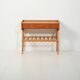 Scandinavian bedside table with drawer and magazine rack