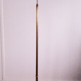 Tripod floor lamp Golden brass, with lampshade