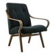 Black armchair by Jaroslav Šmídek for TON, Czechoslovakia, 1960's