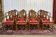 Set of 12 English Regency style beech armchairs from the 1970s.