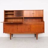 Danish design teak highboard, 1960s